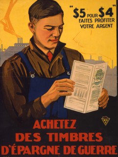 Achetez des timbres d'épargne de guerre  1915