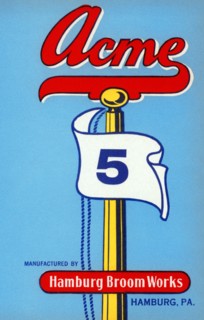 Acme 5 Broom Label