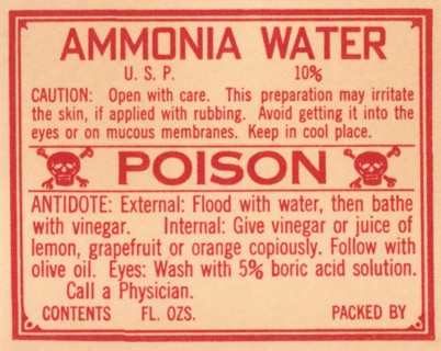 Ammonia Water 1920
