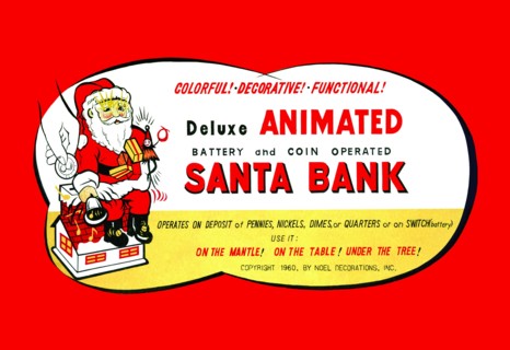 Animated Santa Bank 1950