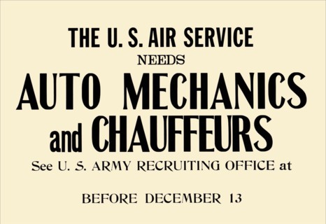 Auto Mechanics and Chauffeurs 1917