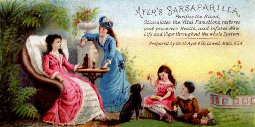 Ayer's Sarsaparilla Purifies the Blood 1890