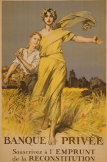 Banque Privée. Souscrivez á l'emprunt de la Reconstitution 1920
