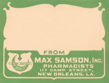 Blank Pharmacy Label