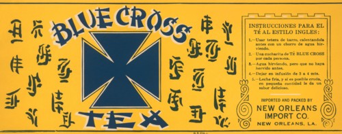 Blue Cross Tea 1920