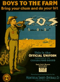 Boys to the farm -- bring your chums and do your bit -- S.O.S. 1916