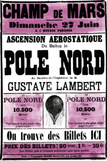 Broadside Announcement of a Balloon Ascension 1869