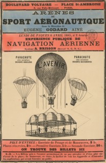 Broadside Announcement of a Balloon Ascension 1885