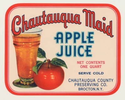 Cahutauqua Maid Apple Juice 1920