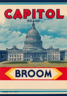 Capitol Brand Broom Label
