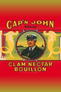 Cap'n John Brand Clam Nectar Bouillon 1920