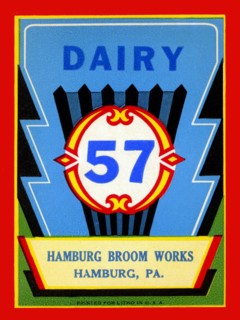 Dairy 57 Broom Label