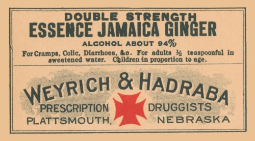 Double Strength Essence Jamaica Ginger 1920