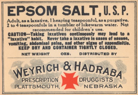 Epsom Salt, U.S.P. 1920