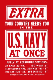 Extra--Your country needs you in the U.S. Navy at once Women's Auxiliary Naval Recruiting 1917