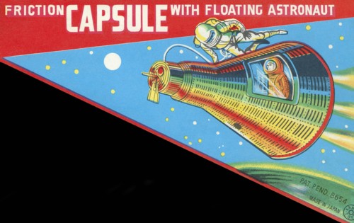Friction Capsule with Floating Astronaut 1950