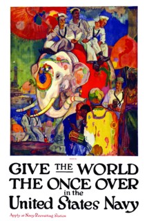 Give the world the once over in the United States Navy  1919