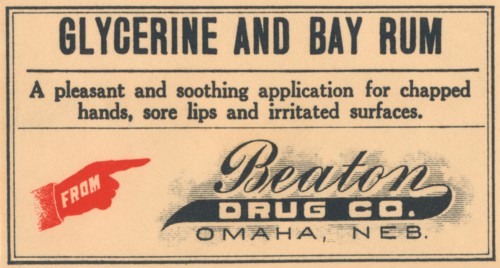 Glycerine and Bay Rum 1920