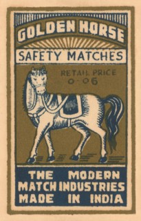 Golden Horse Safety Matches