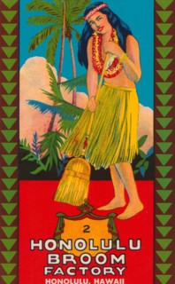 Honolulu Broom Factory Broom Label