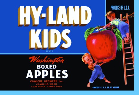Hy-Land Kids Brand Apples 1930