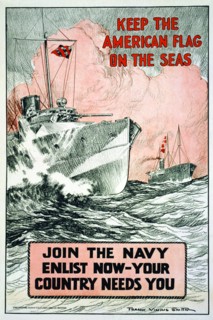 Keep the American flag on the seas Join the Navy--Enlist now-your country needs you 1917