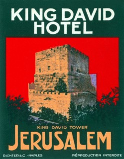 King David Hotel Luggage Label