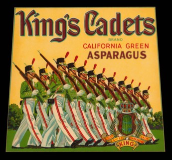 King's Cadets California Green Asparagus 1930