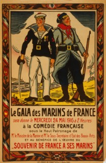 Le gala des marins de France . . . á la Comédie Française; Gala for French sailors . . . at the Comédie Française. 1916