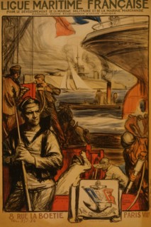 Ligue Maritime française pour le développement de la marine militaire et de la marine marchande reconnue comme établissement d'utilité publique; French Naval League for the development of the navy and...