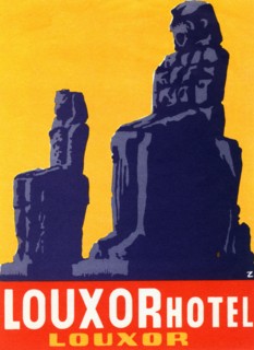 Louxor Hotel Luggage Label