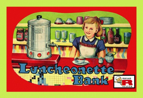 Luncheonette Bank 1950
