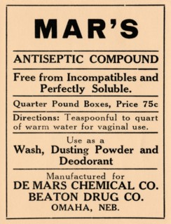 Mar's Antiseptic Compound 1920
