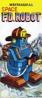 Mechanical Space Fire Department Robot 1950