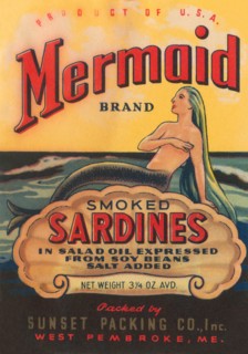 Mermaid Brand Smoked Sardines 1920