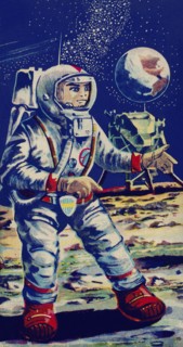 Moon Astronaut 1950