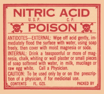 Nitric Acid - Poison 1920