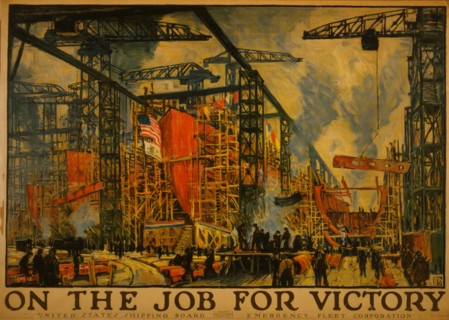 On the job for victory United States Shipping Board, Emergency Fleet Corporation  1918