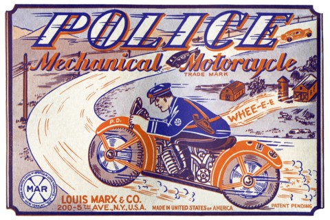 Police Mechanical Motorcycle 1950