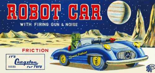 Robot Car with Firing Gun & Noise 1950