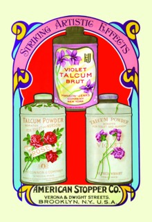 Rose and Violet Talcum Powders 1900