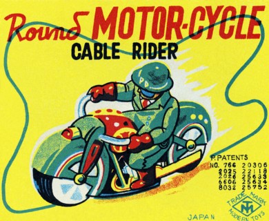 Round Motor-cycle Cable Rider 1950