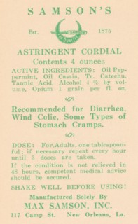 Samson's Astringent Cordial