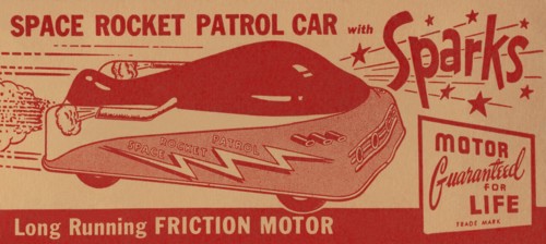 Space Rocket Patrol Car 1950