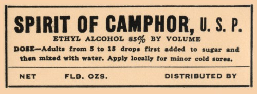 Spirit of Camphor 1920