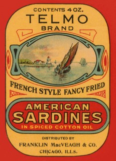 Telmo Brand American Sardines 1920