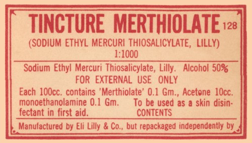 Tincture Merthiolate 1920