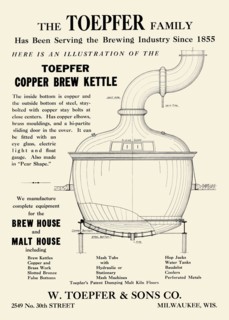 Toepfer Copper Brew Kettle 1933