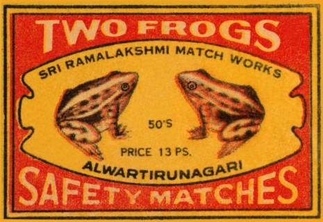 Two Frogs Safety Matches