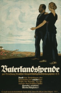 Vaterlandsspende, zur Errichtung Deutscher Kriegsbeschädigten Erholungsheime E.V;  Fatherland Fund to build recreation homes where disabled war veterans can recover. 1917